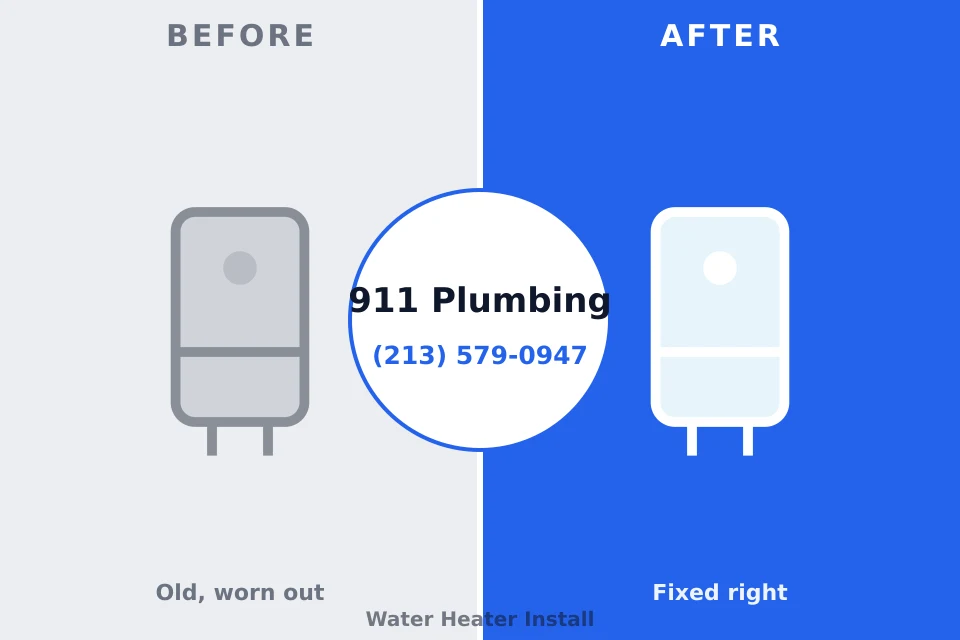 Before and after: plumbing repair Maggie Valley, NC